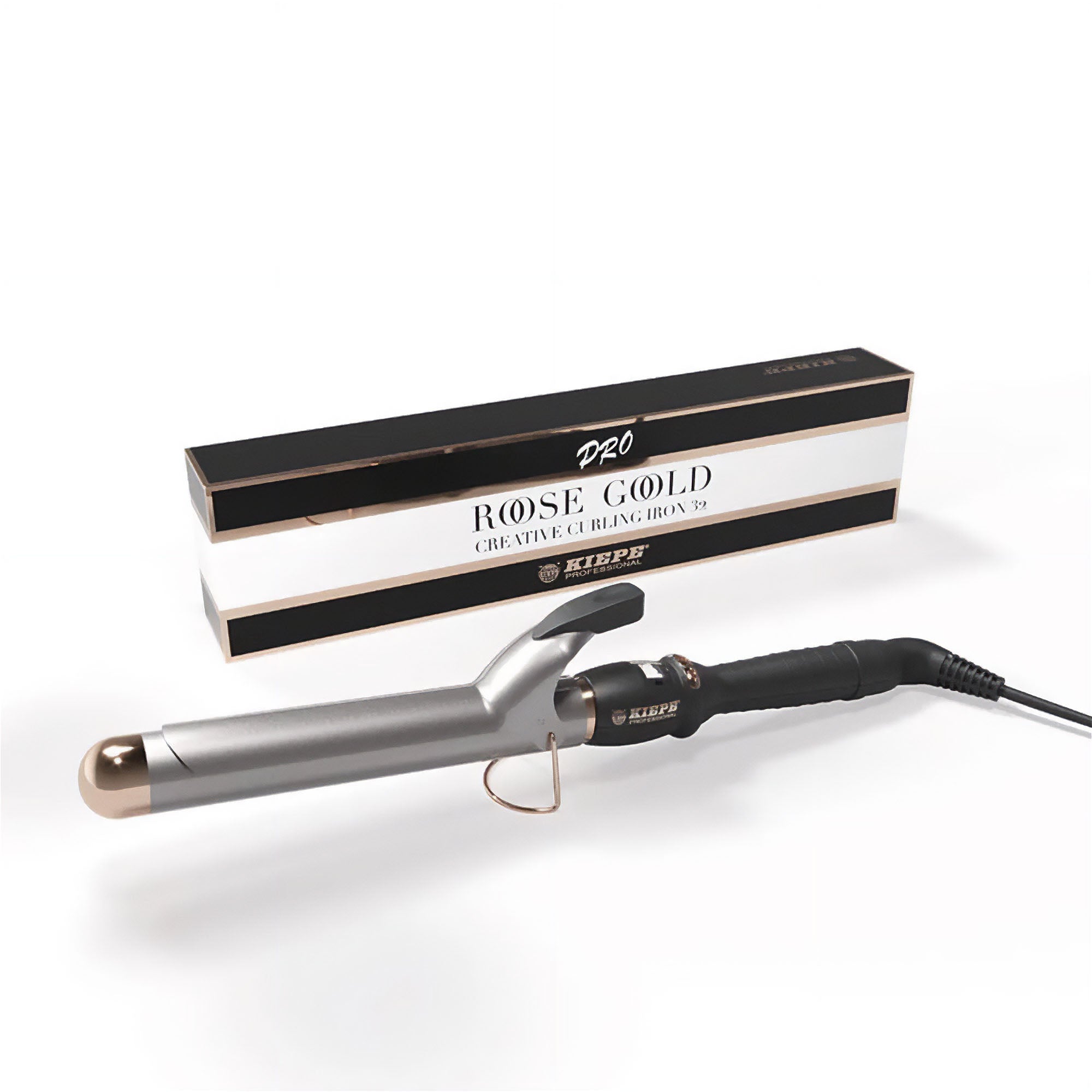 32mm rose gold curling iron with clamp best sale