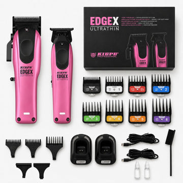 Kiepe - Professional Edge X Ultrathin Clipper & Trimmer Set - Metallic Pink