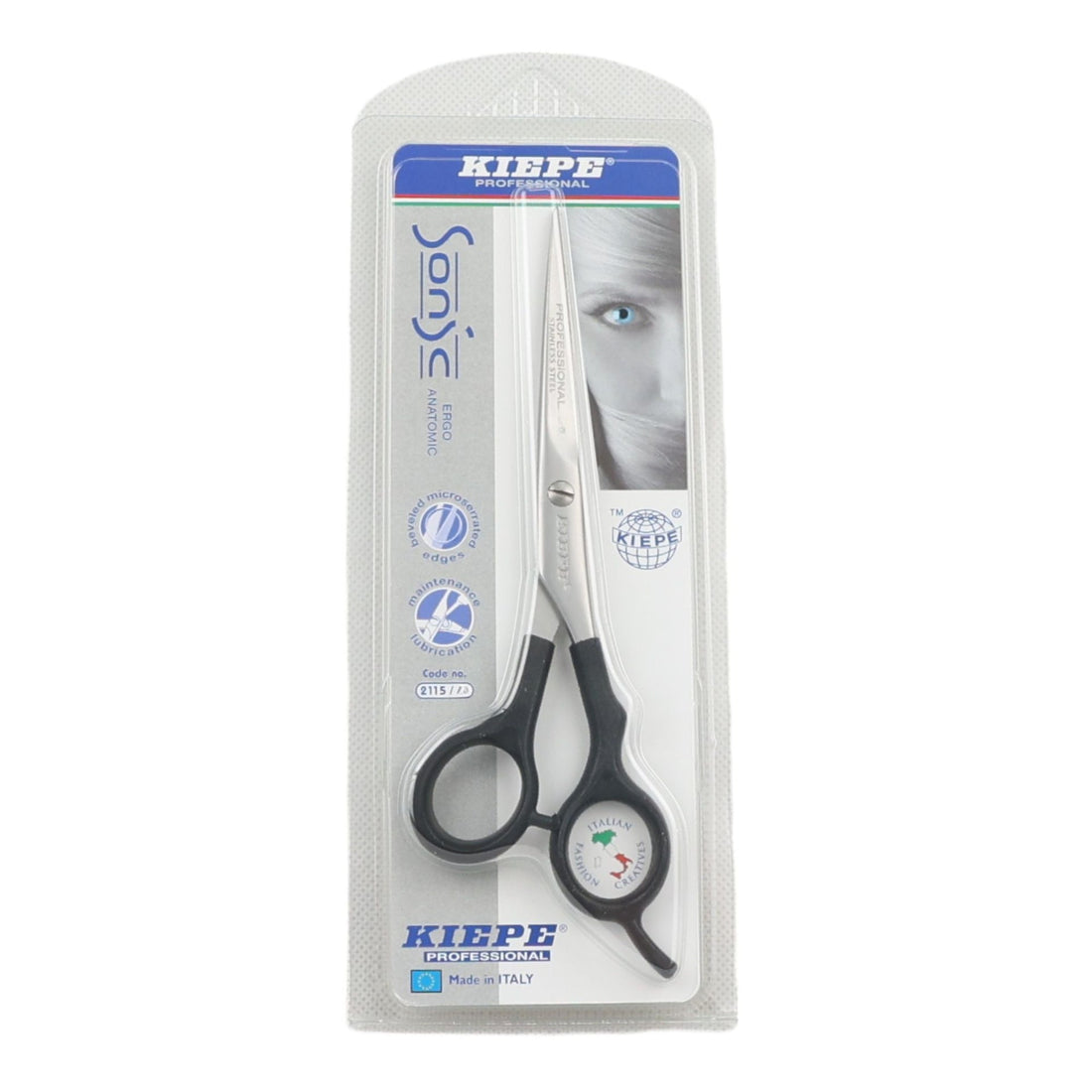 Kiepe - 2115 Sonic Ergo Anatomic Cutting Scissors 5.5 Inch (14cm)