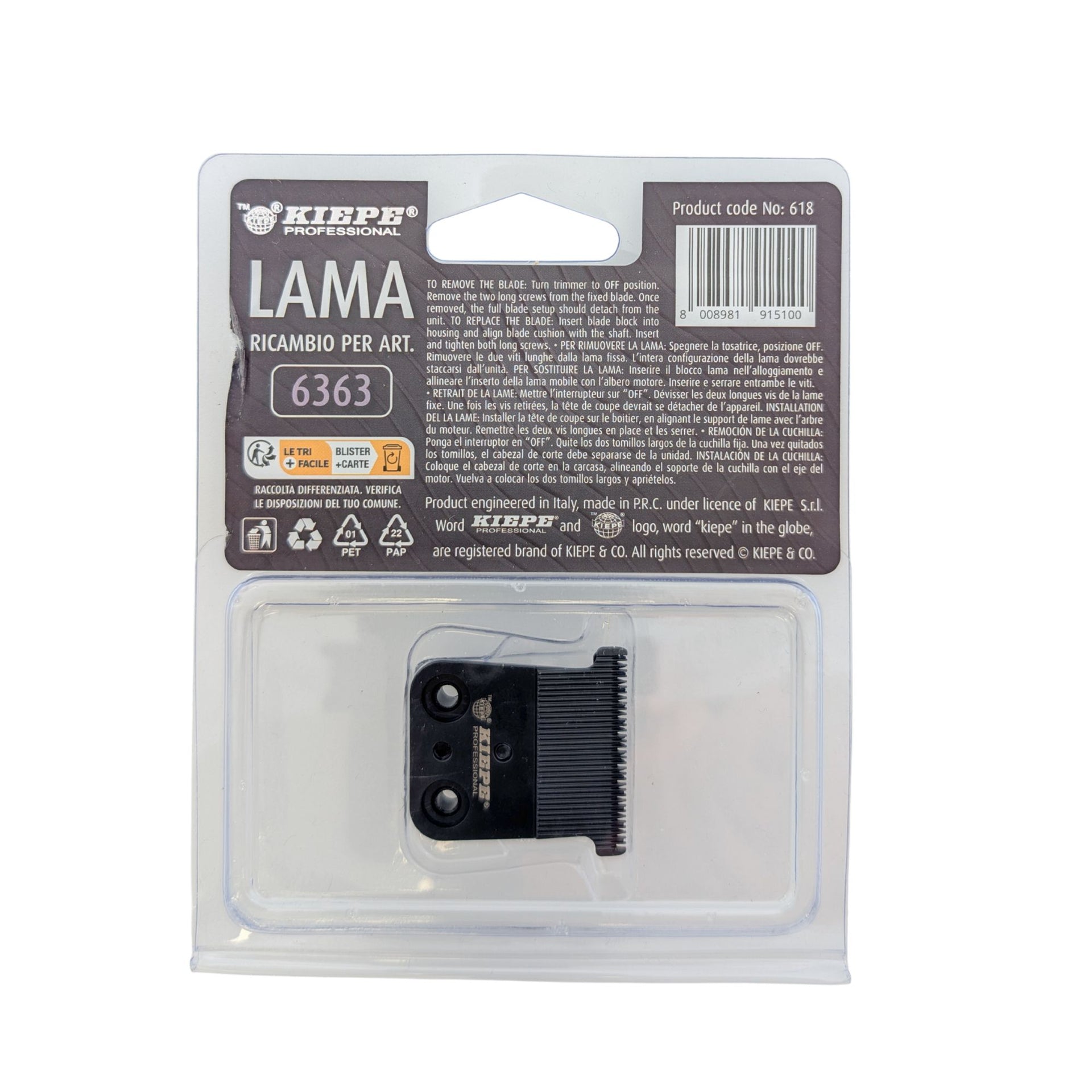 Kiepe - 618 Clipper Blade Set for Hepike Clipper